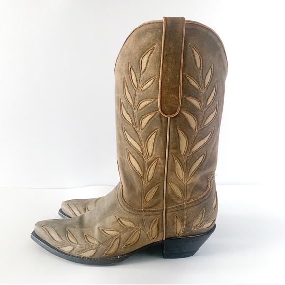 Old Gringo Shoes - Old Gringo Leaf Design Leather Cowboy Boots